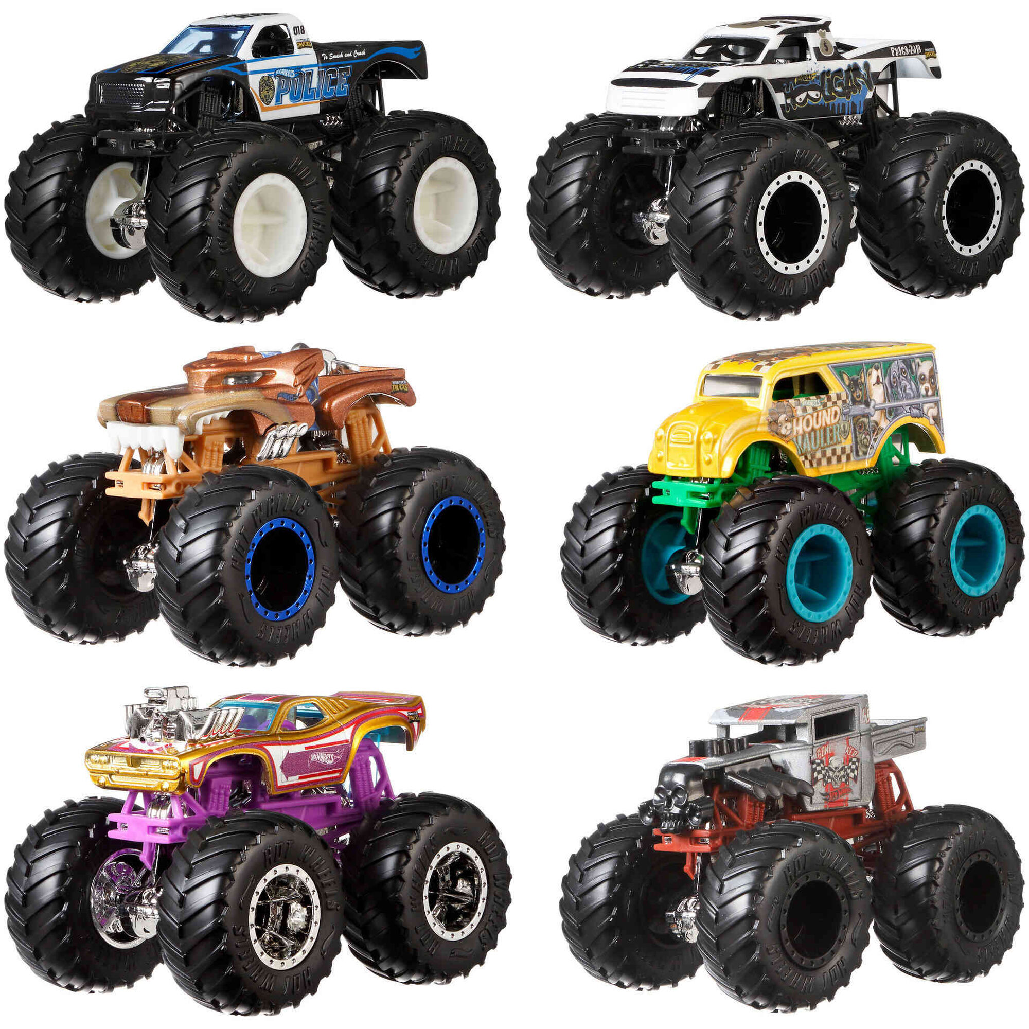 Hot Wheels - Ve&iacute;culos Monster Truck Demolition Doubles (v&aacute;rios modelos)