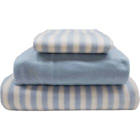 Conjunto Lençóis Polares 160x270cm Risca Azul