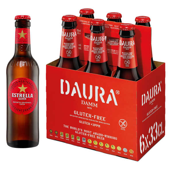 Cerveja com Álcool Daura sem Glúten Estrella Damm