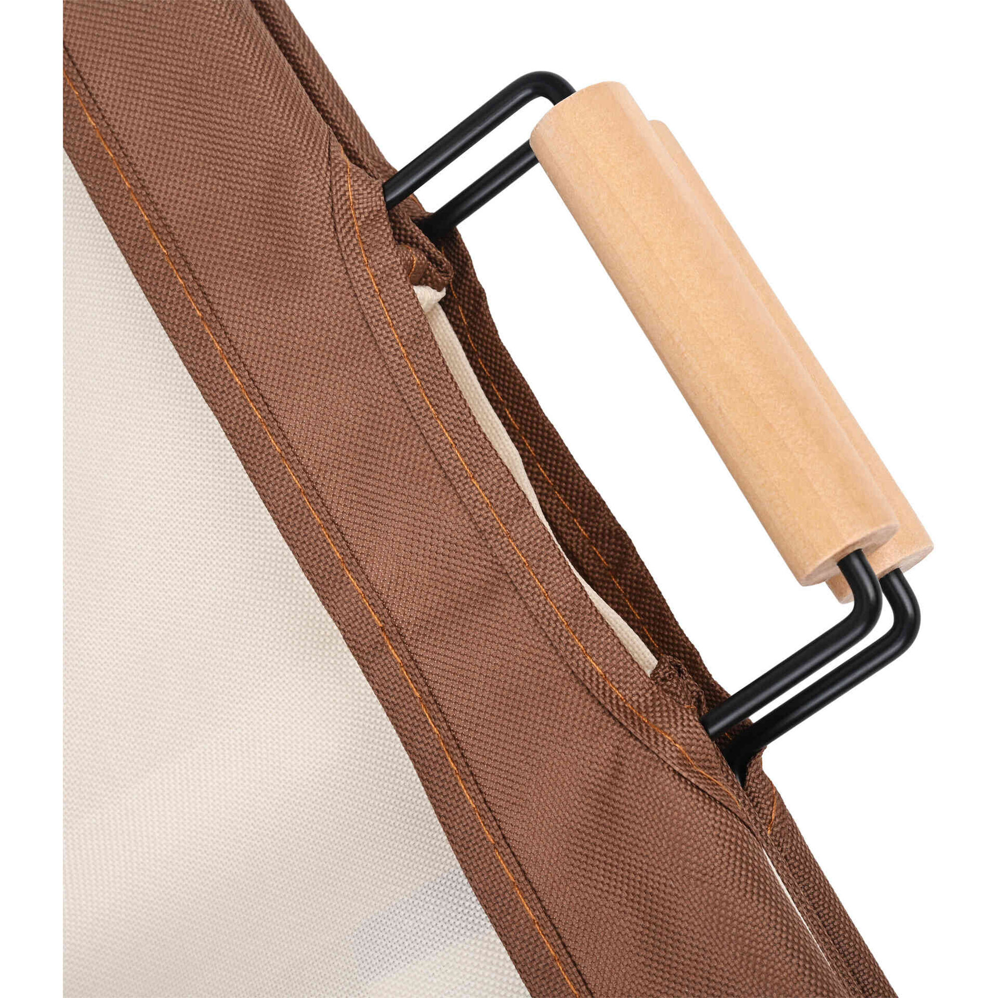 Cesto Roupa com Suporte Metal Bege Kasa