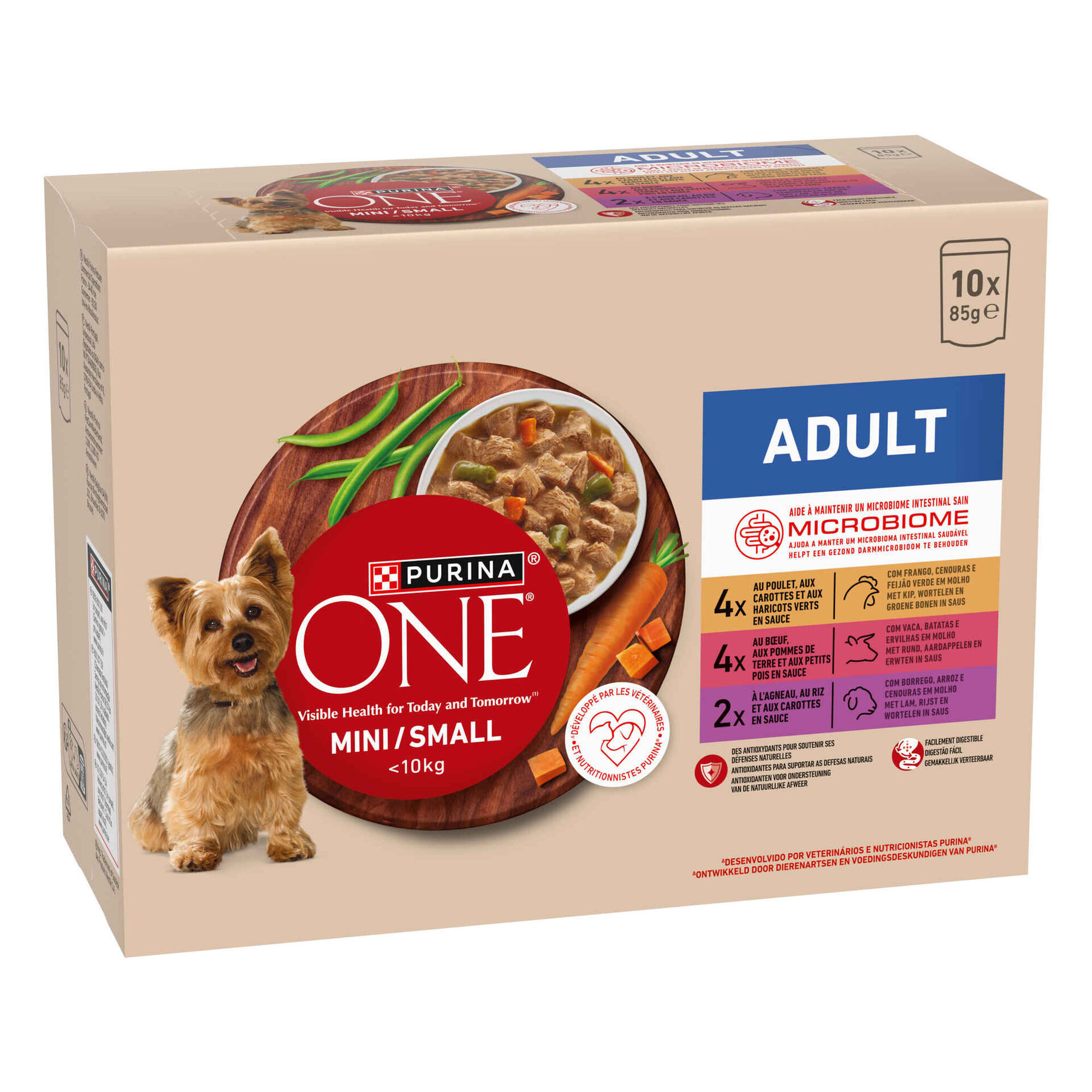 Comida H&uacute;mida para C&atilde;o Mix Purina One Mini