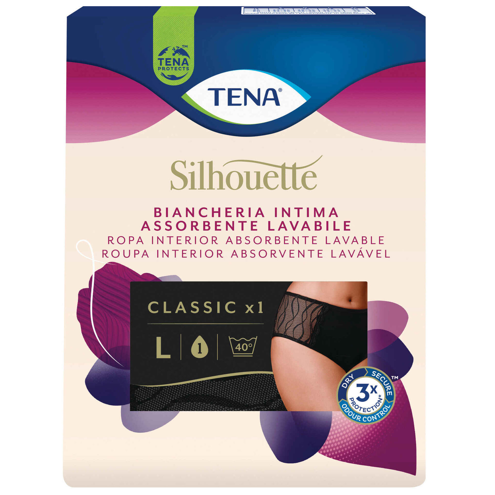 Cuecas Incontinência Lavável Silhouette L