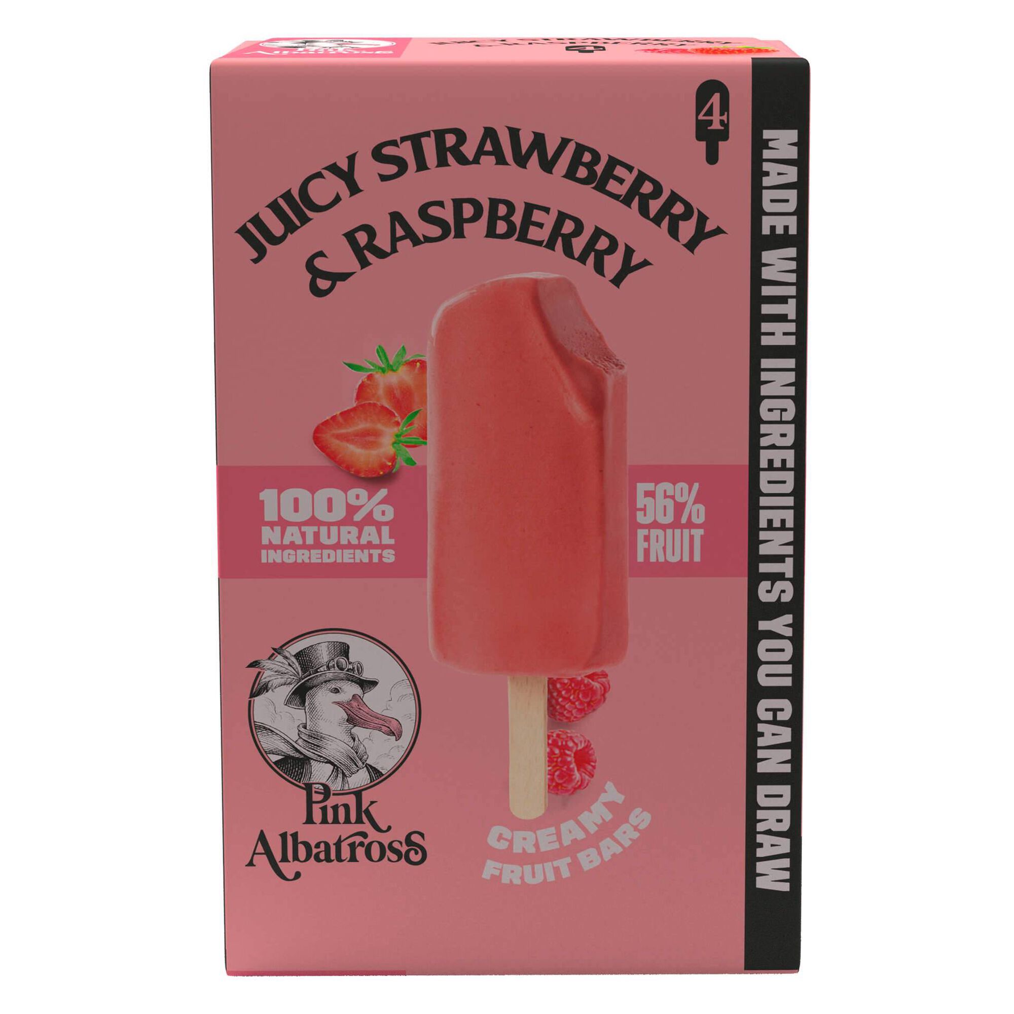 Gelado Morango e Framboesa