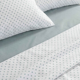 Conjunto Len&ccedil;&oacute;is Microfibra Pintas Verde Kasa