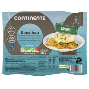 Lombos de Bacalhau da Noruega MSC Demolhado Ultracongelado Continente