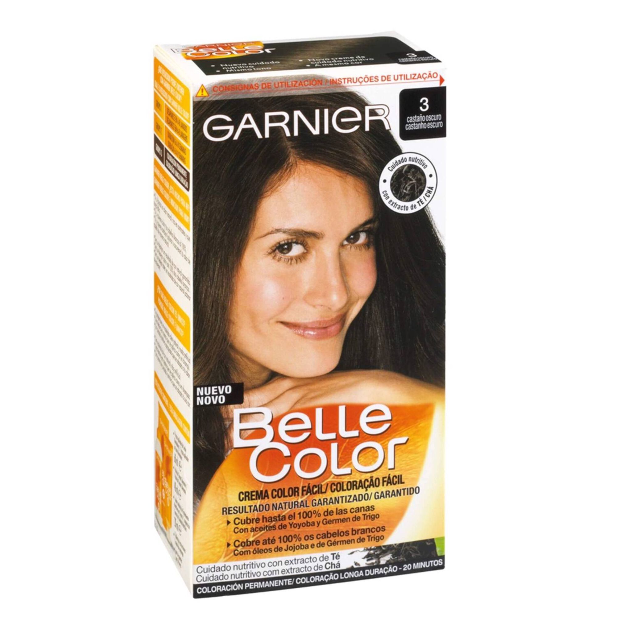 Coloração Permanente Belle Color Castanho Escuro 3.0 Coloração Permanente Belle Color Castanho Escuro 3.0