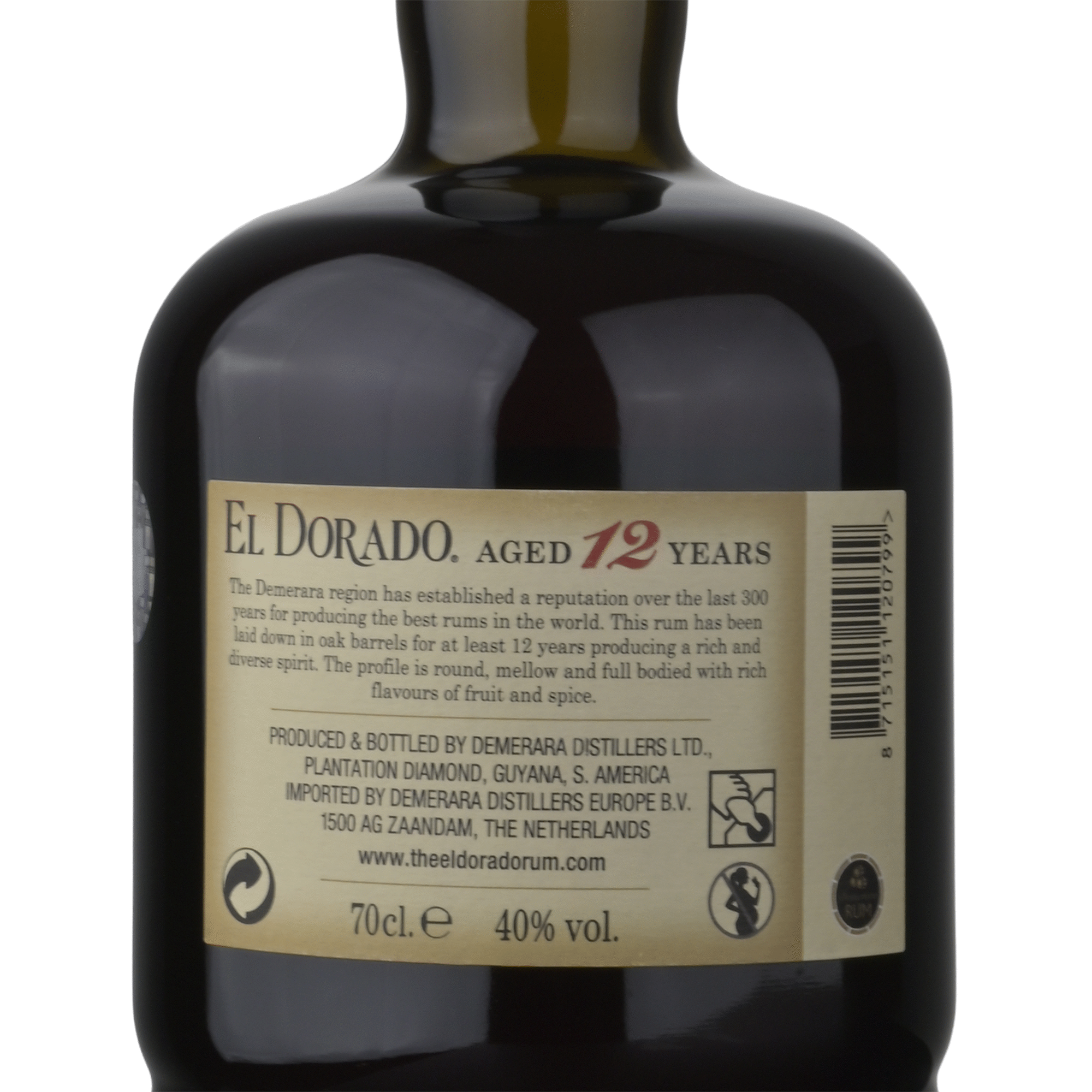 El Dorado Rum 12 Anos Finest Demerara