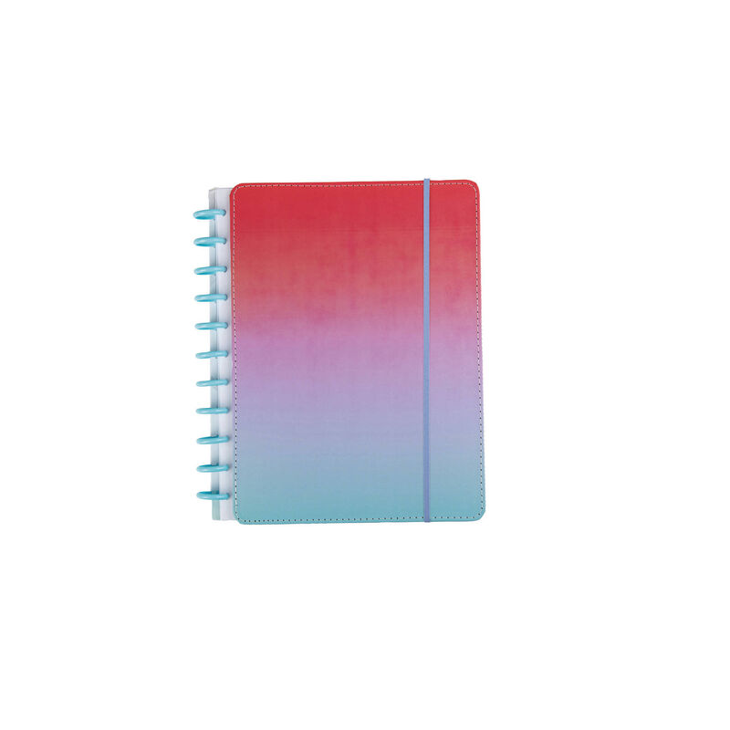 Caderno Smart com Elástico Espiral A4 Pautado Degradê Talia