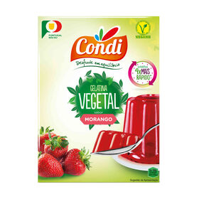 Gelatina em P&oacute; Vegetal de Morango Condi