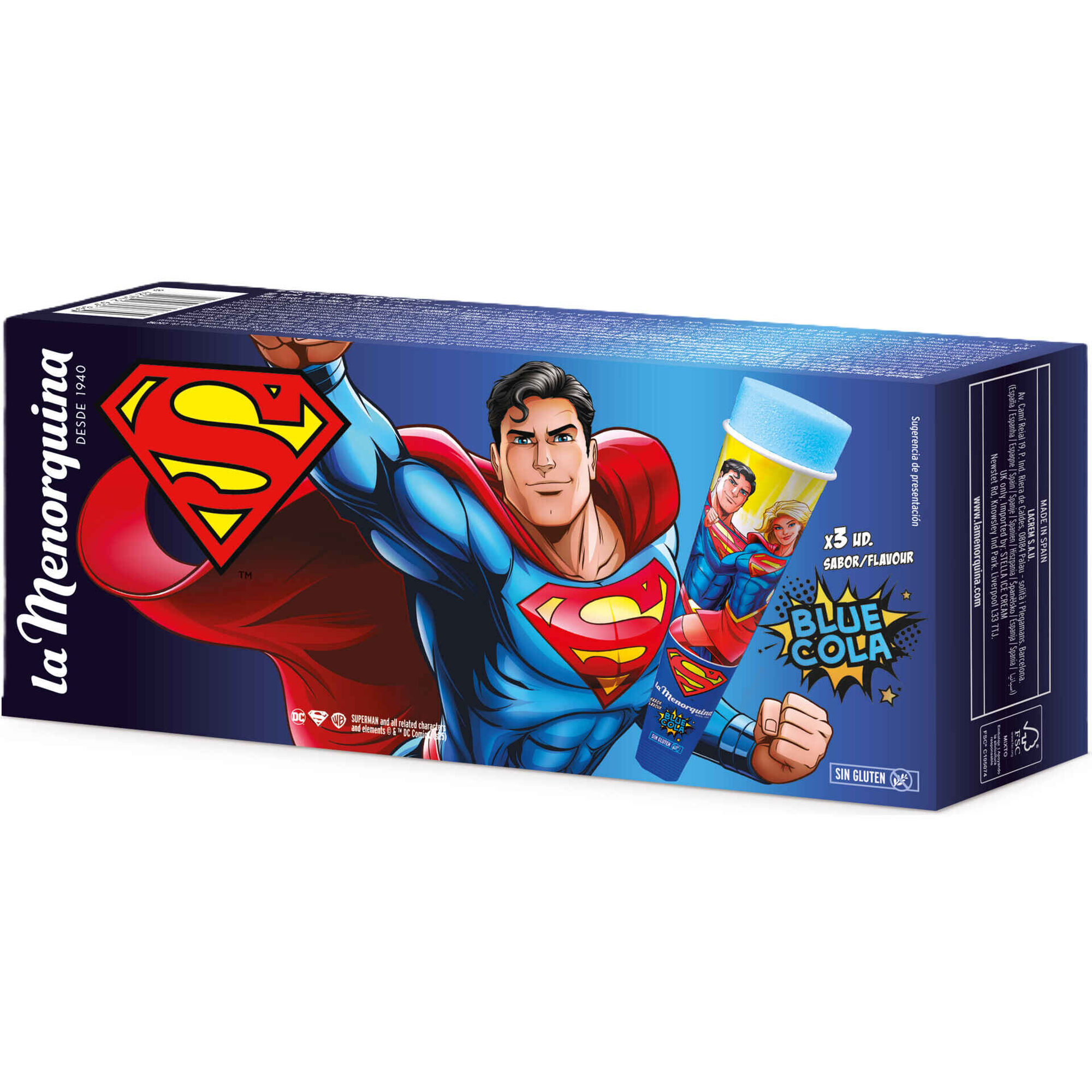 Gelado Cola Super Homem Gelado Cola Super Homem