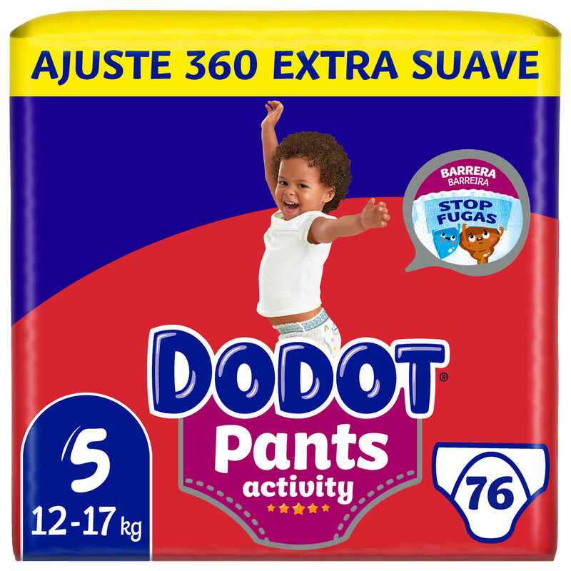 Fraldas Pants Activity Extra 12-17kg T5 Dodot