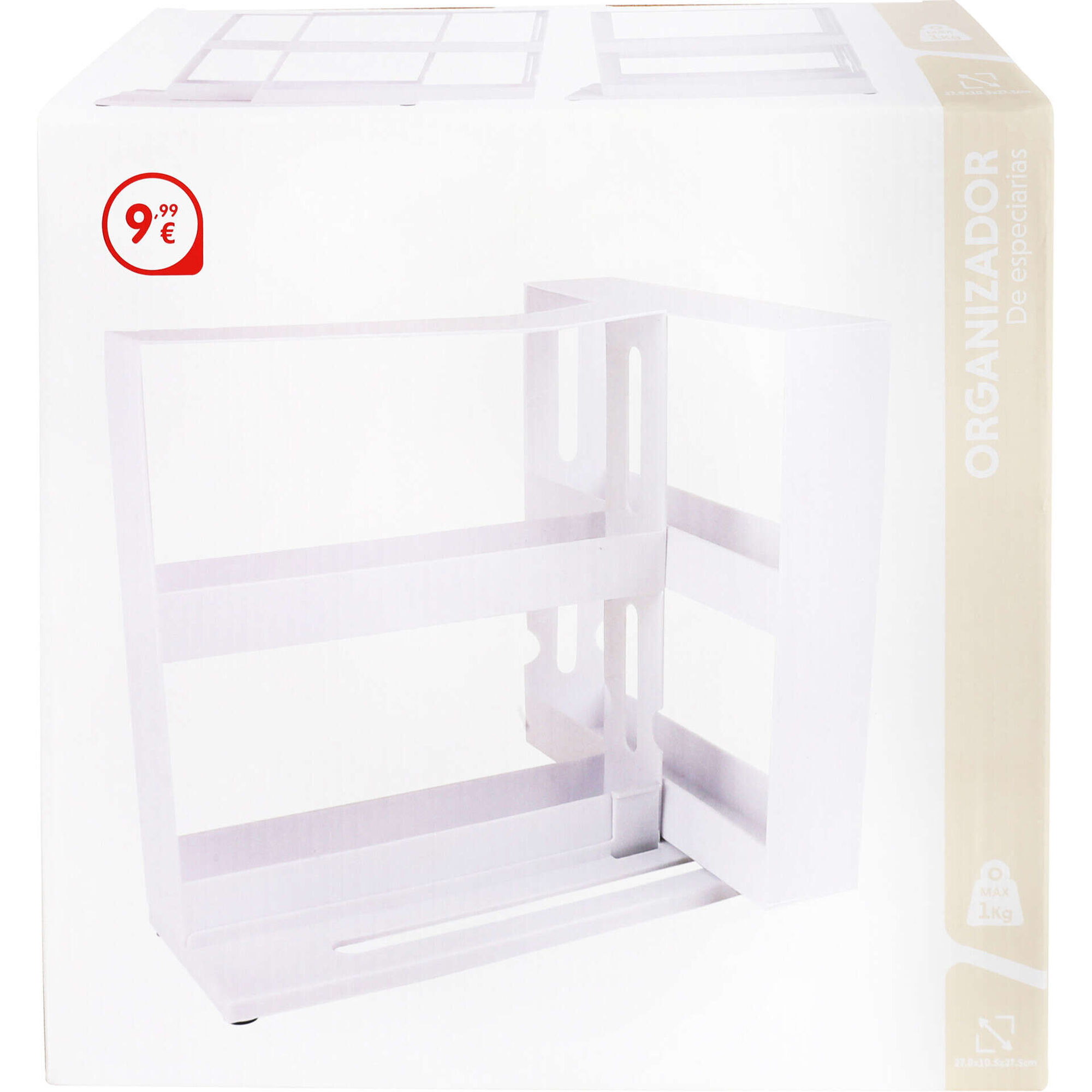 Organizador de Especiarias Rotativo Branco Bazar&atilde;o