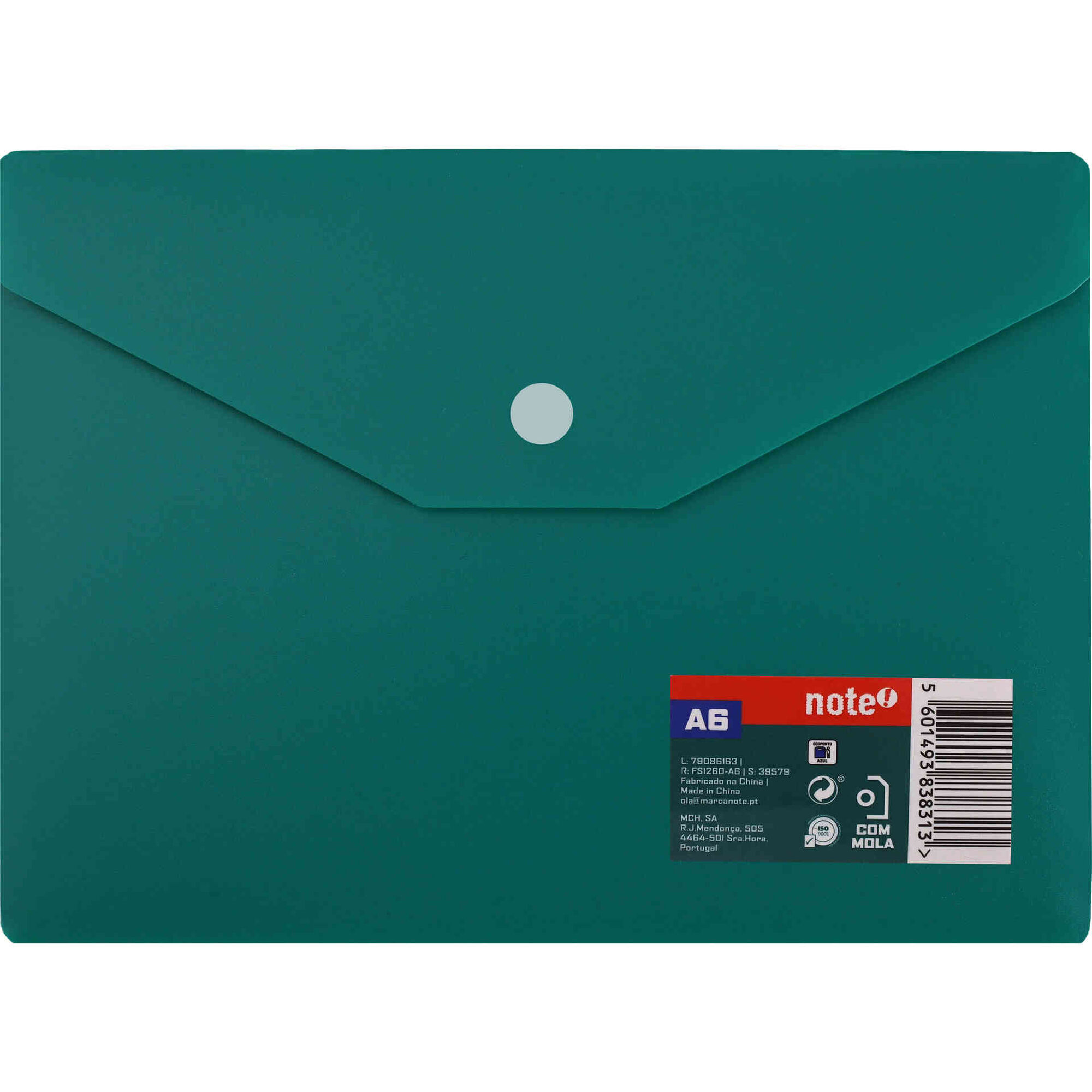 Classificador Envelope com Mola A6 (v&aacute;rias cores) Note!