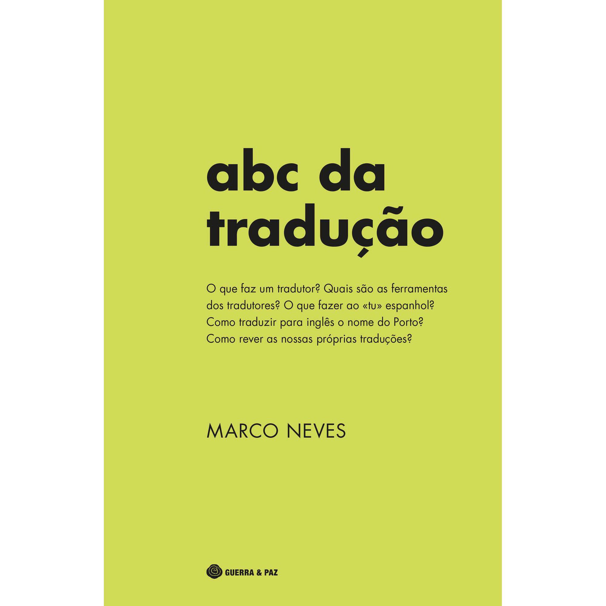 ABC da Tradu&ccedil;&atilde;o de Marco Neves
