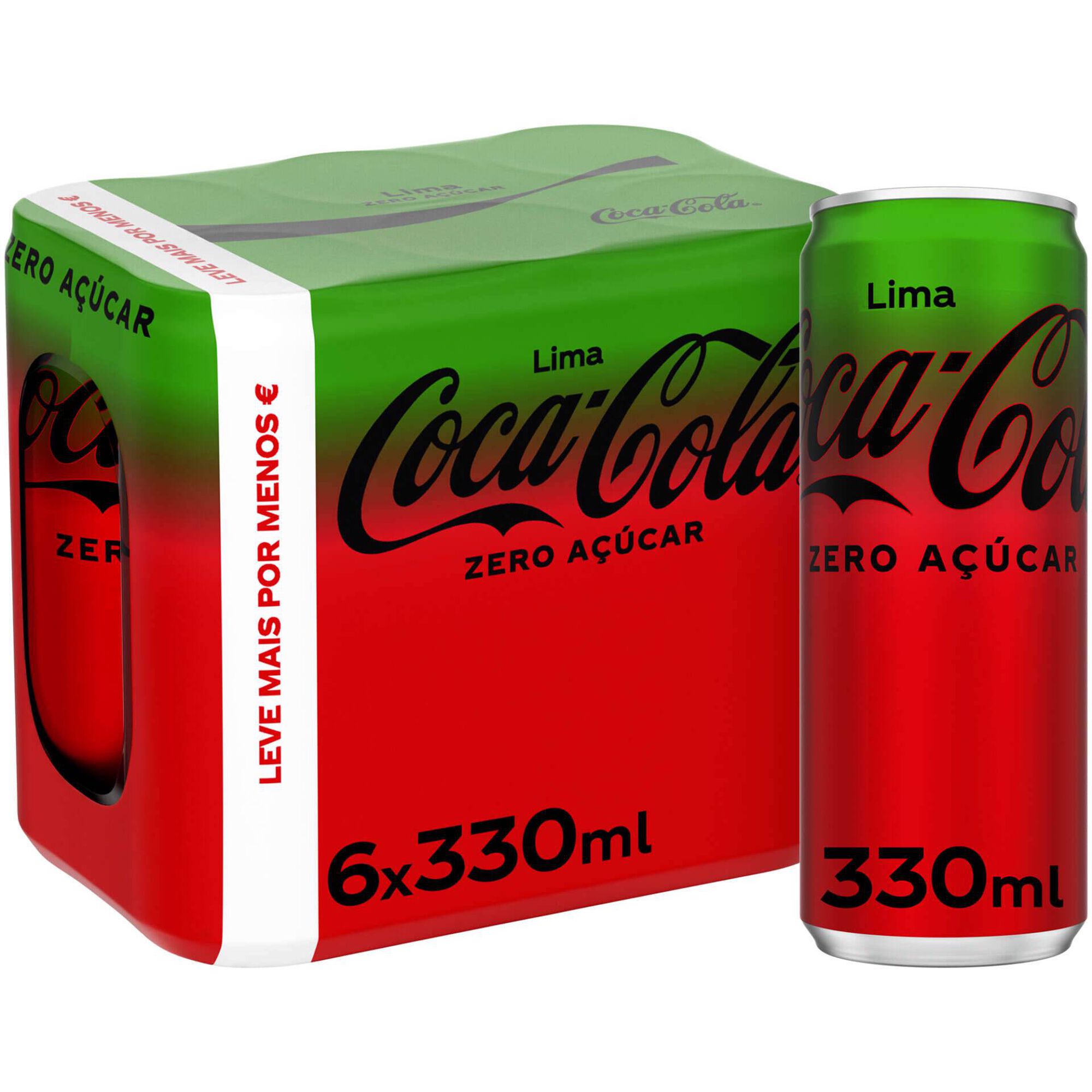 Refrigerante em Lata com G&aacute;s Cola Zero Lima Coca-Cola
