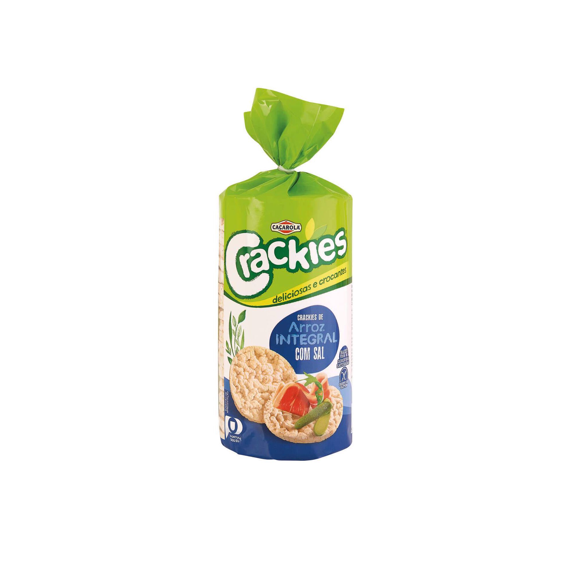 Crackies de Arroz Integral com Sal sem Glúten
