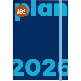 Agenda A6 2026 12 Meses (v&aacute;rias cores)