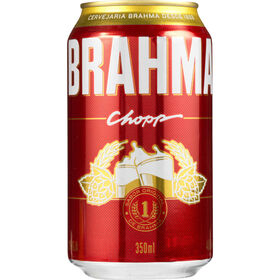 Cerveja em Lata com &Aacute;lcool Pilsen Brahma