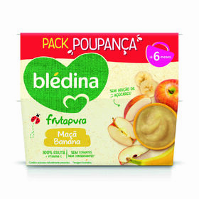Pack Puré de Fruta Maçã e Banana +6M Pack Puré de Fruta Maçã e Banana +6M