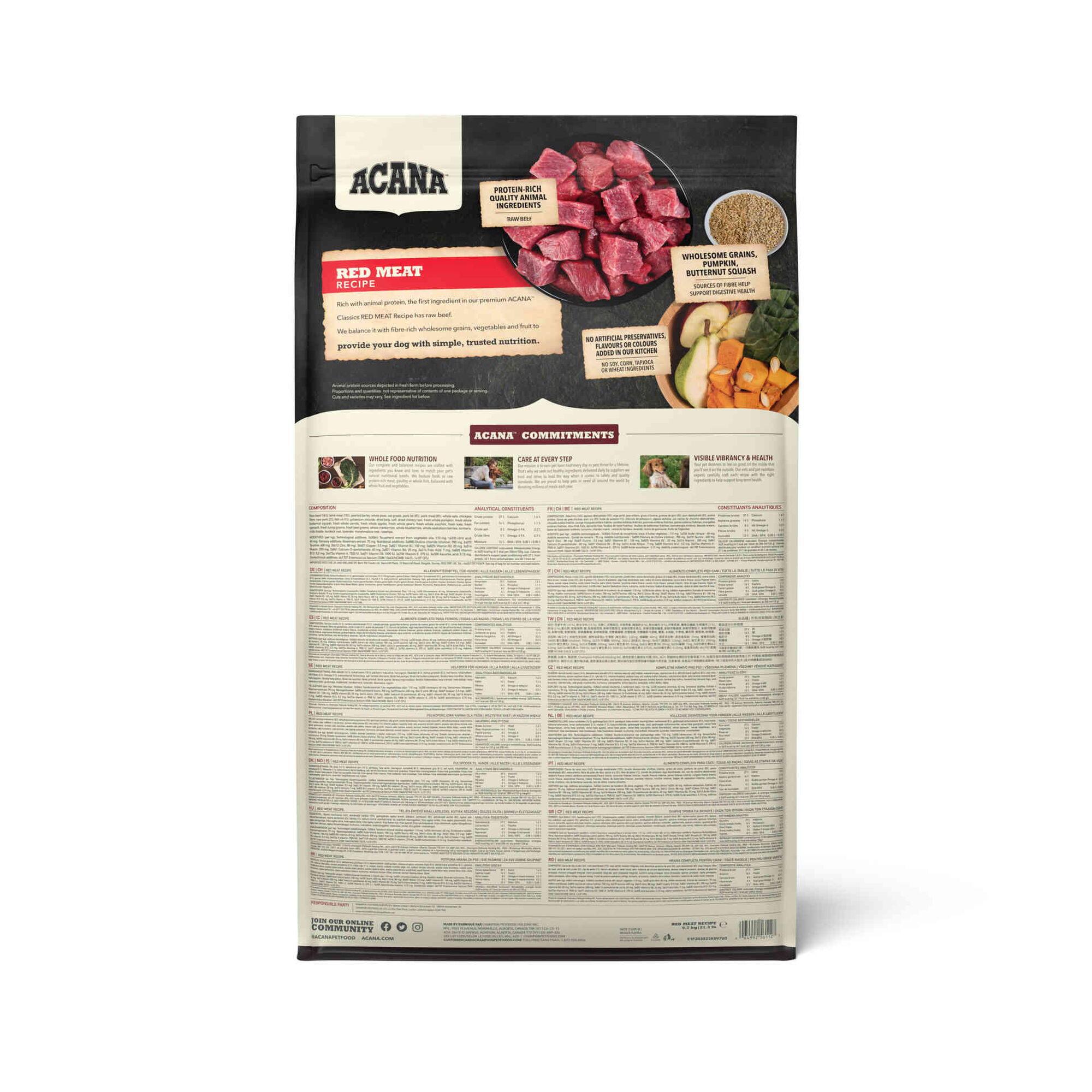 Ra&ccedil;&atilde;o para C&atilde;o Classics Red Meat Recipe Acana