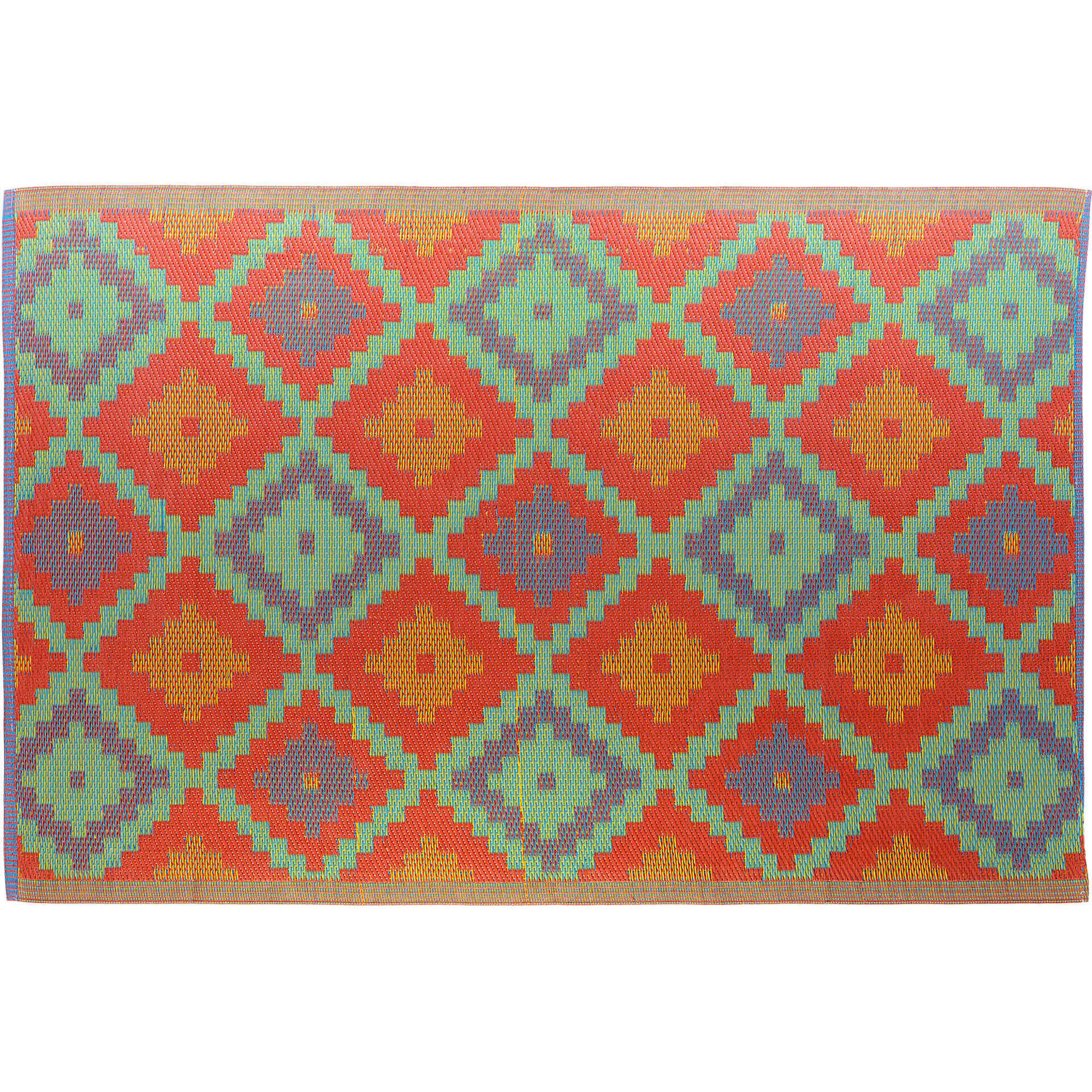 Tapete Losangos Rosa e Laranja 300x200cm Polipropileno Tapete Losangos Rosa e Laranja 300x200cm Polipropileno