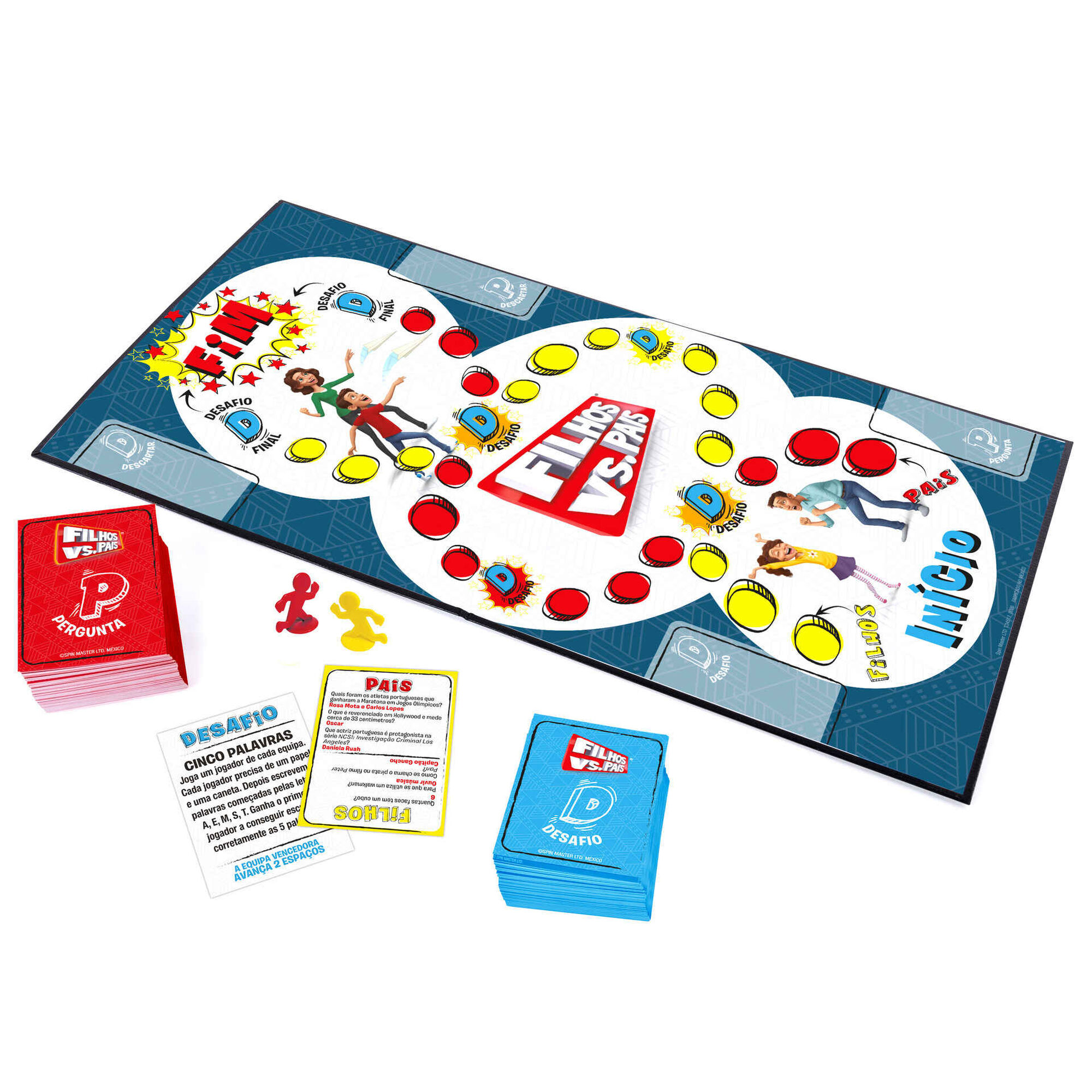Jogo de Tabuleiro Filhos vs. Pais