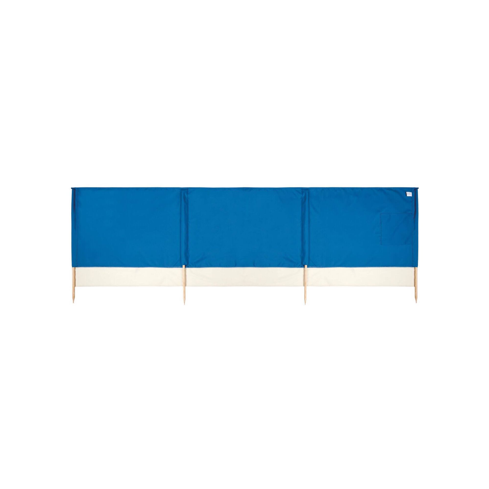 Para-vento 4 Paus 300x100cm Azul Kasa