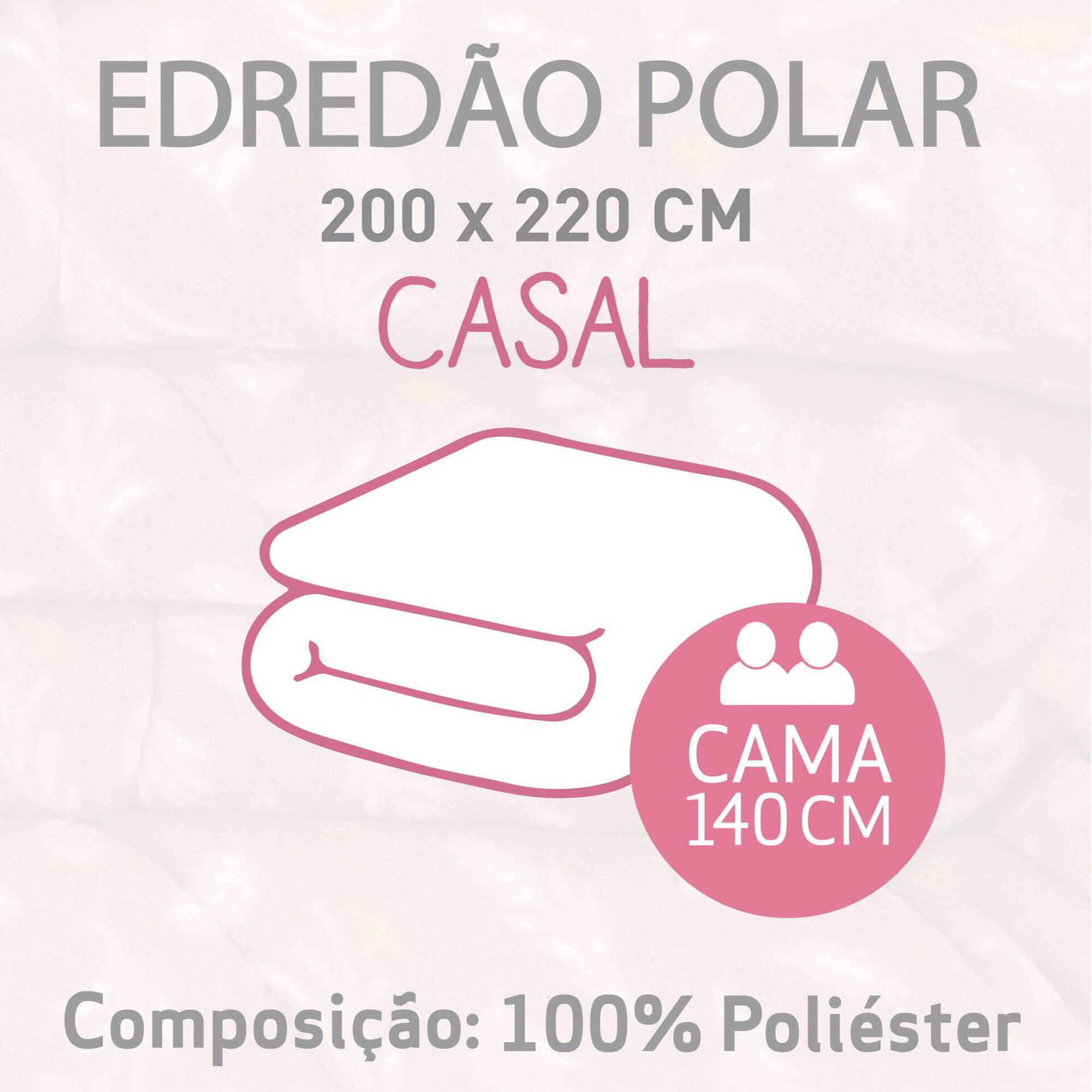Edredão Polar Rosa Plantópia