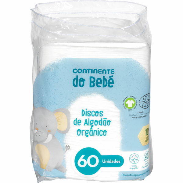 Discos de Algodão Continente do Bebé