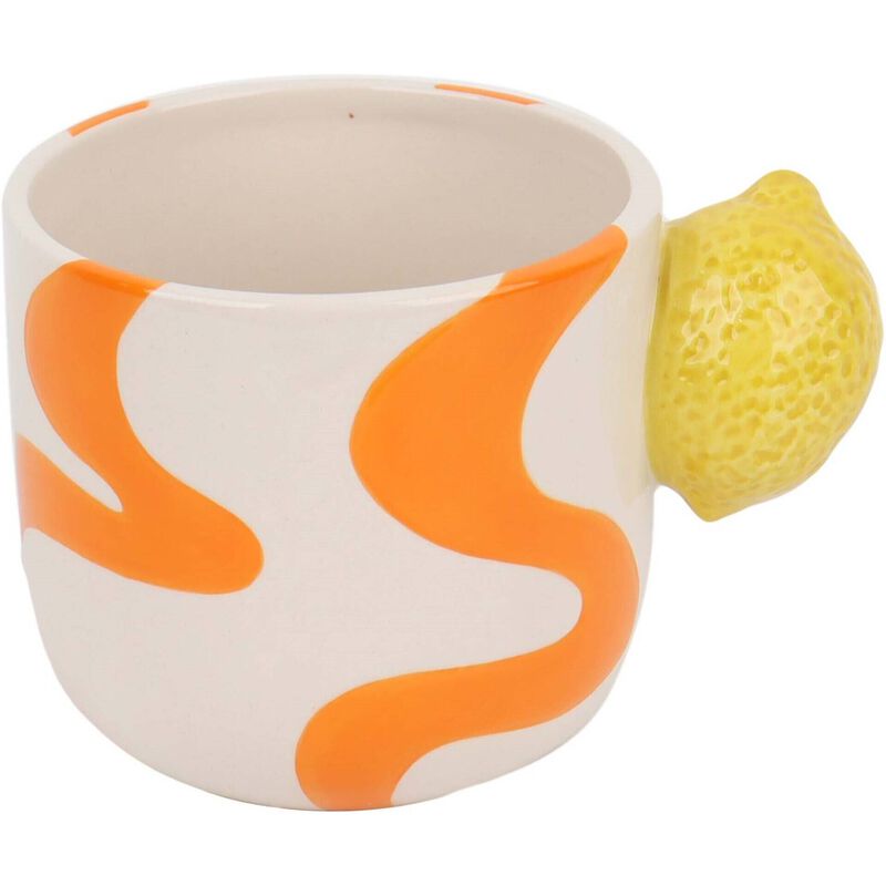 Caneca 300ml Limão e Riscas Kasa