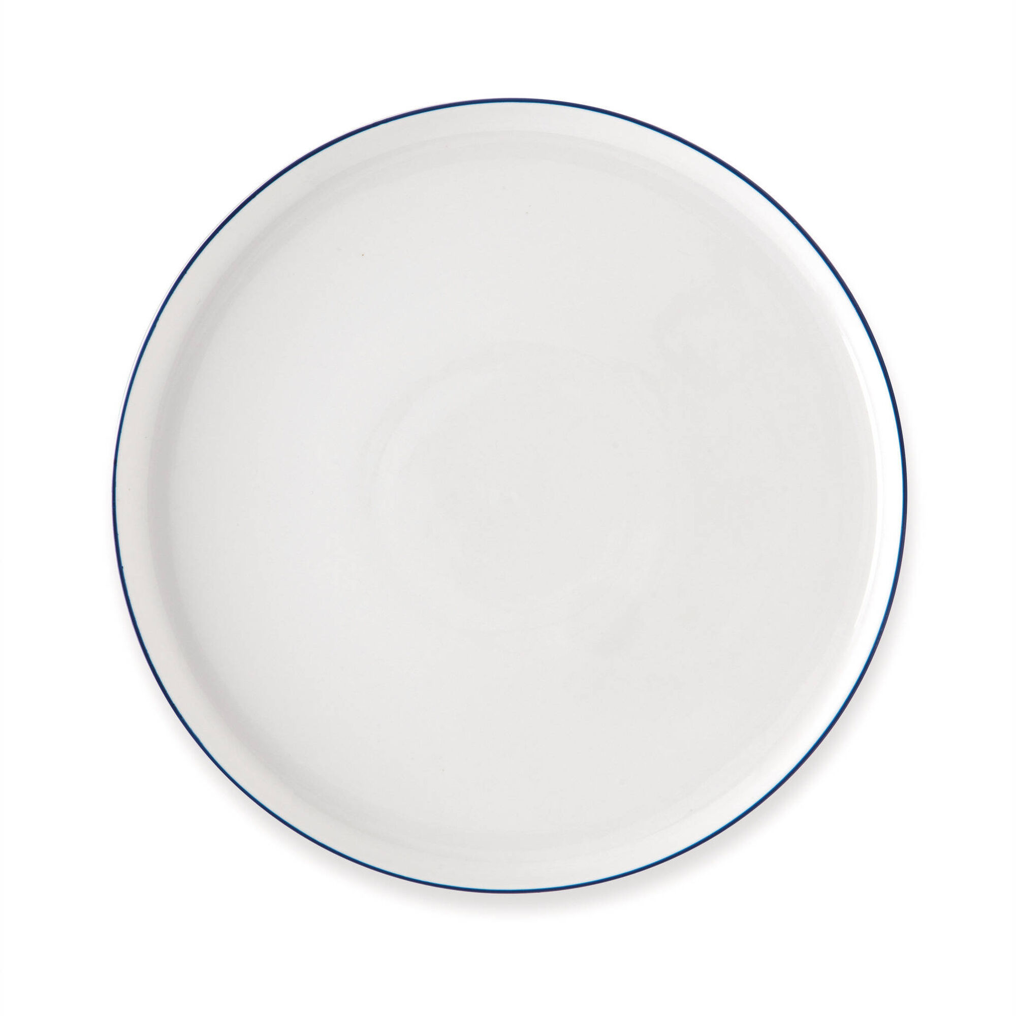 Pratos Rasos 27cm Brancos Barra Azul Oslo Alentejo