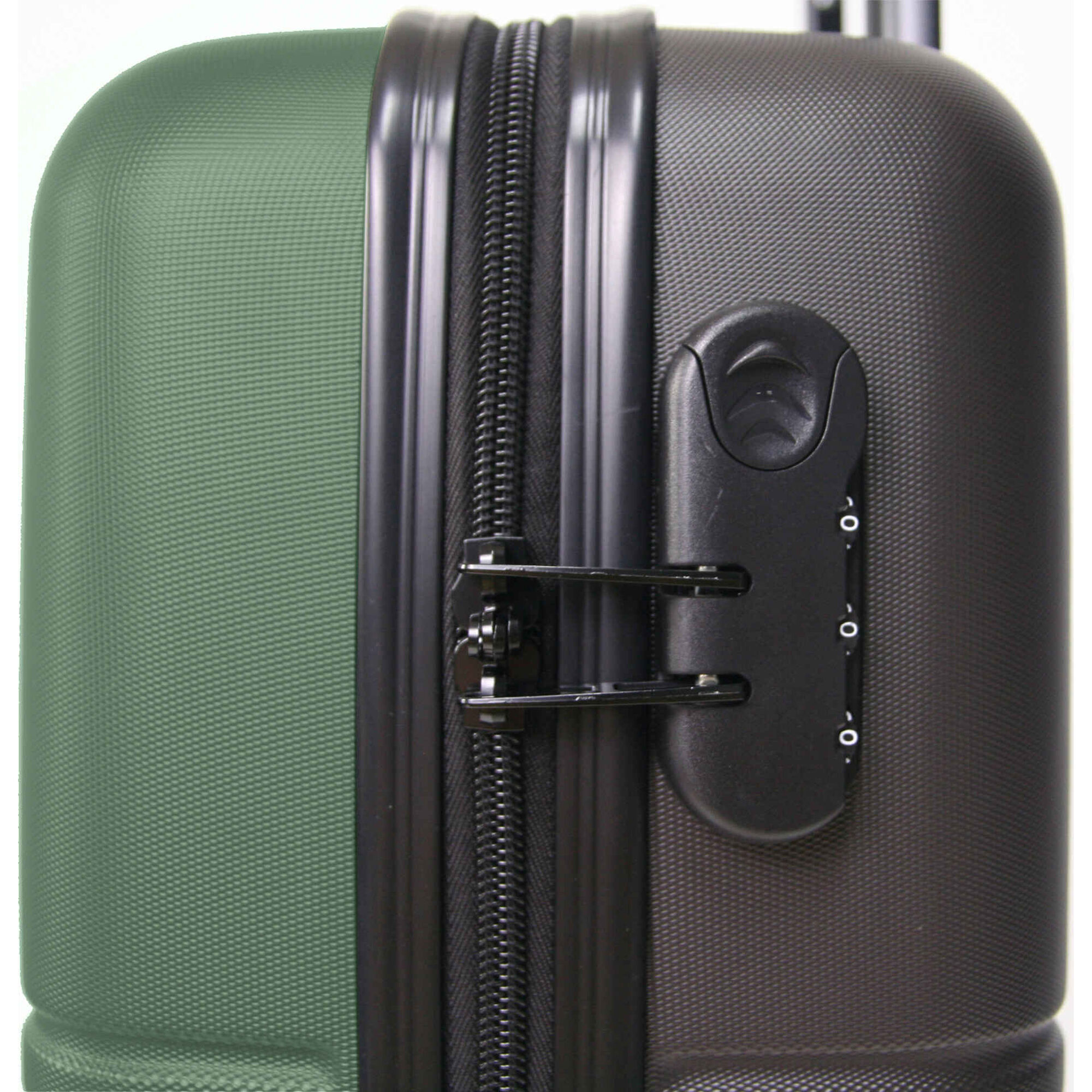 Mala de Viagem Grande 4 Rodas Preta e Verde Mil&atilde;o Pack It