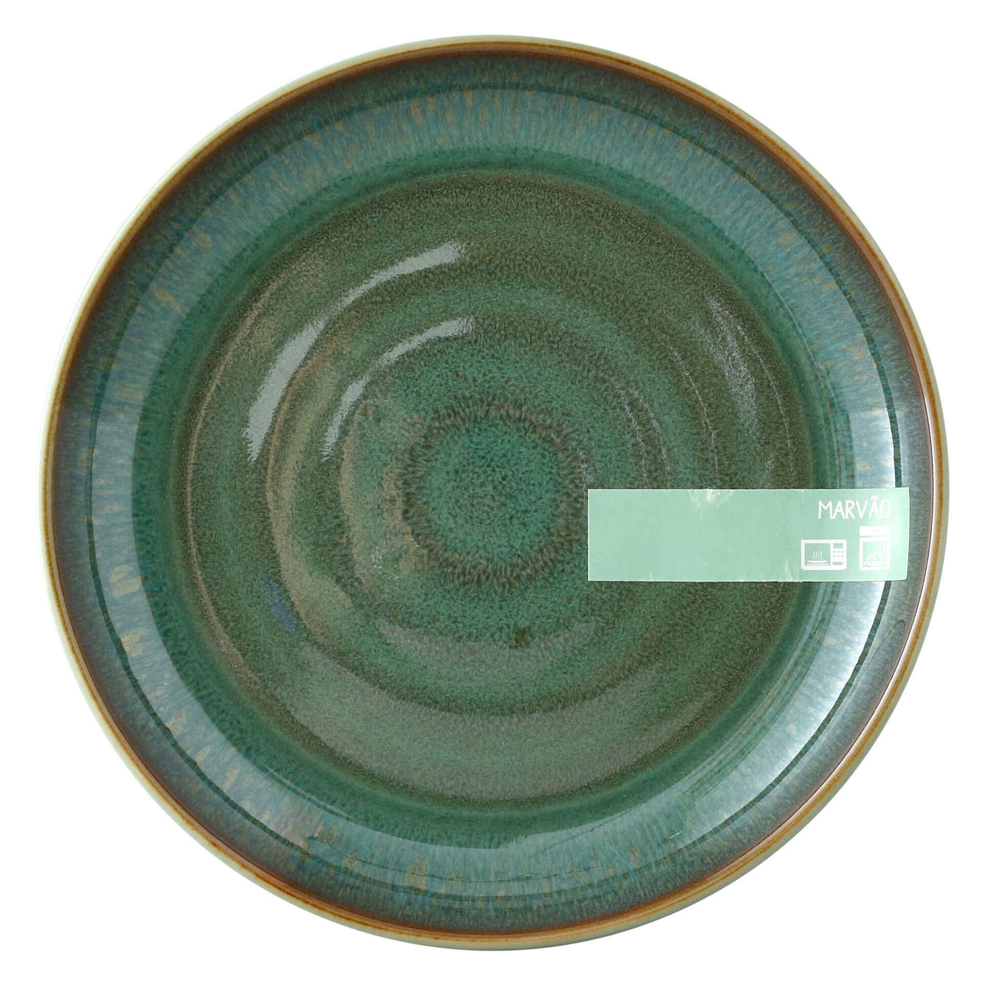 Prato Sobremesa 19cm Verde Marv&atilde;o Kasa