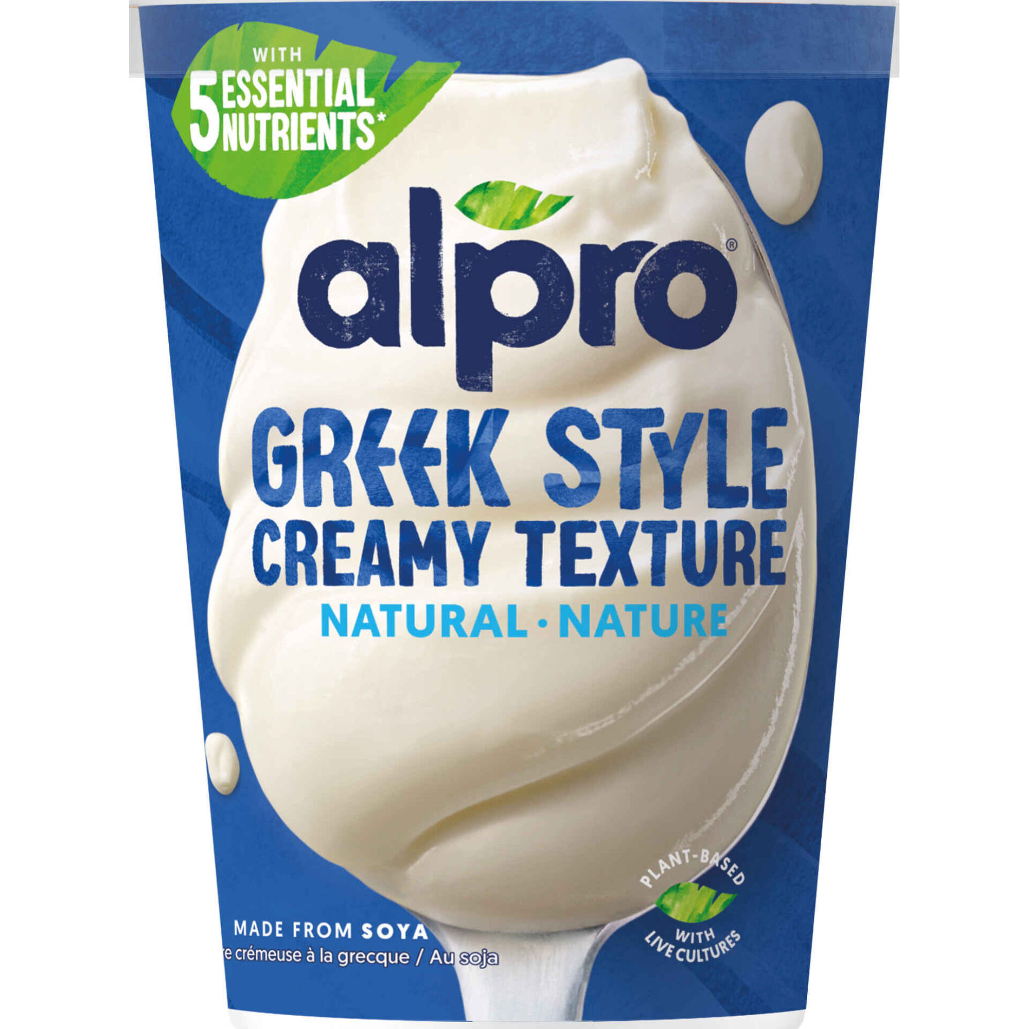 Vegegurte Base de Soja Estilo Grego Natural Alpro