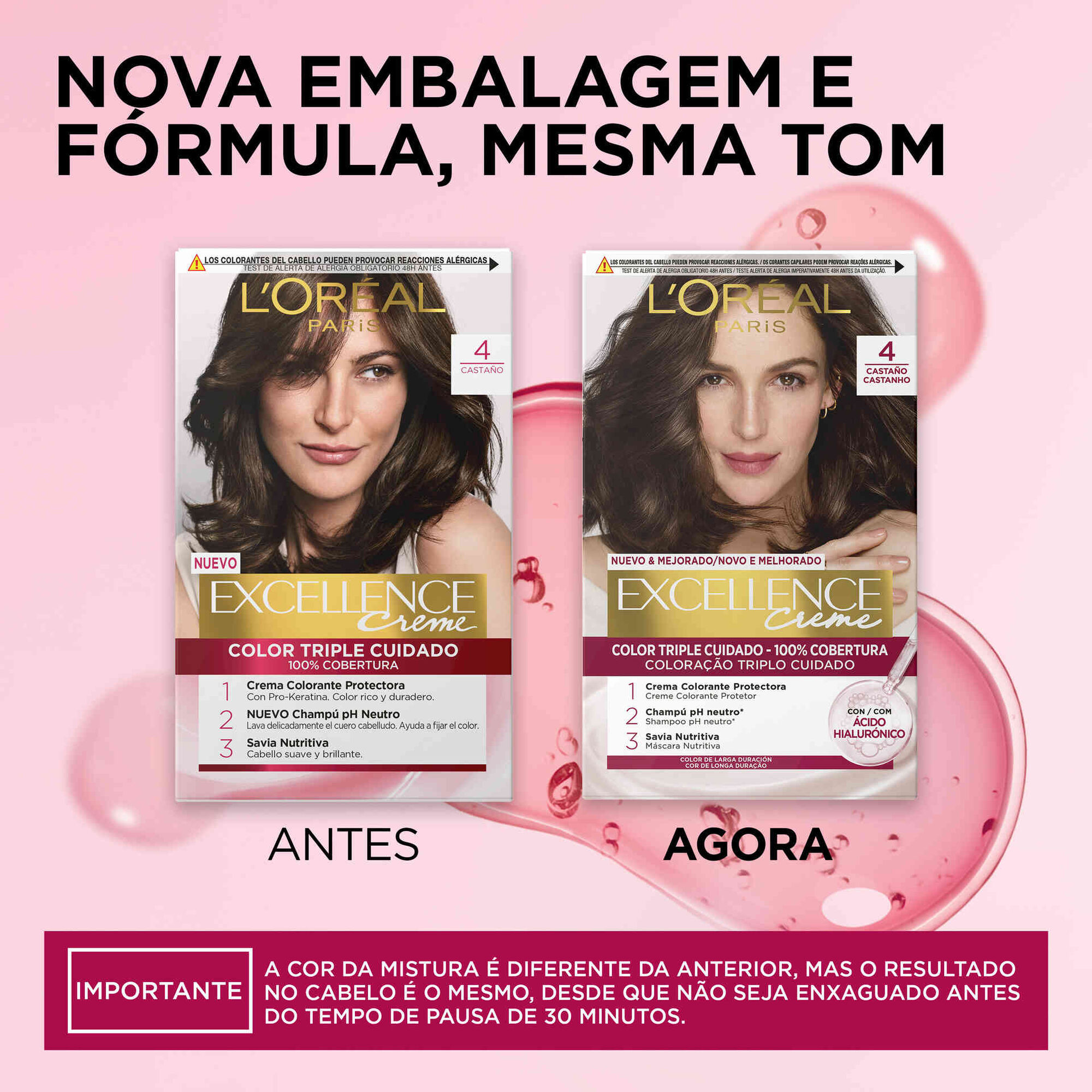 Coloração Permanente Excellence Creme Louro Claro Cendré 8.1 Coloração Permanente Excellence Creme Louro Claro Cendré 8.1