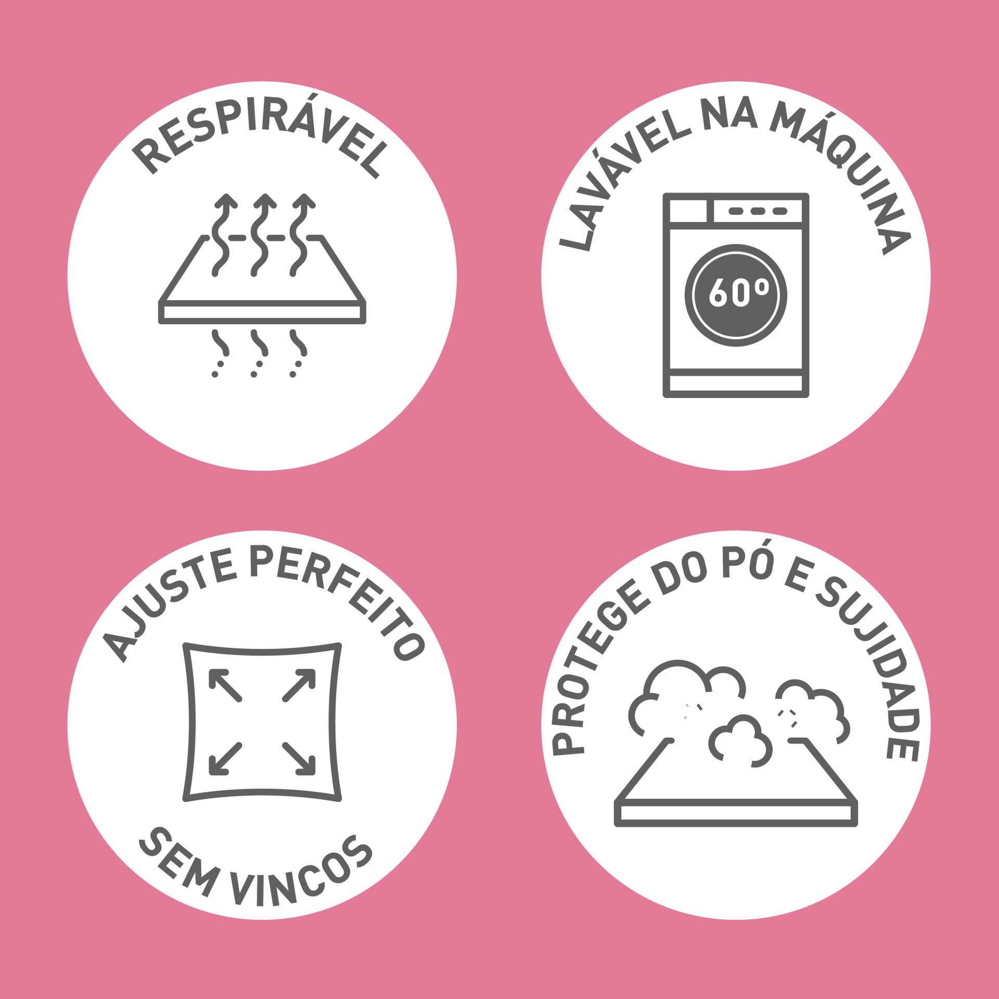 Protetor de Colch&atilde;o Imperme&aacute;vel e Respir&aacute;vel Extra Acolchoado Kasa