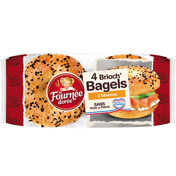 Bagels Brioche com Sementes de Sésamo La Fournée Dorée