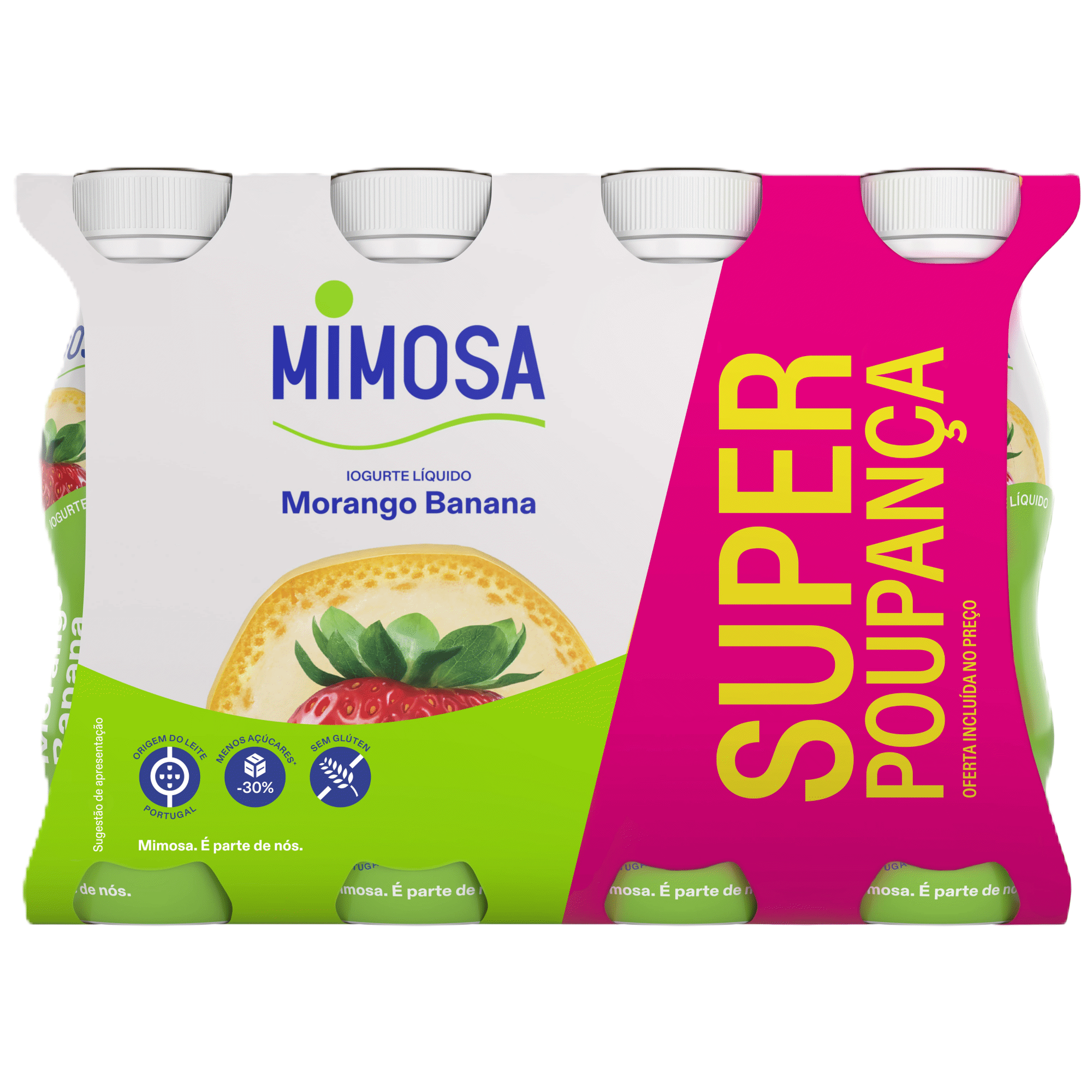 Iogurte Líquido Banana e Morango