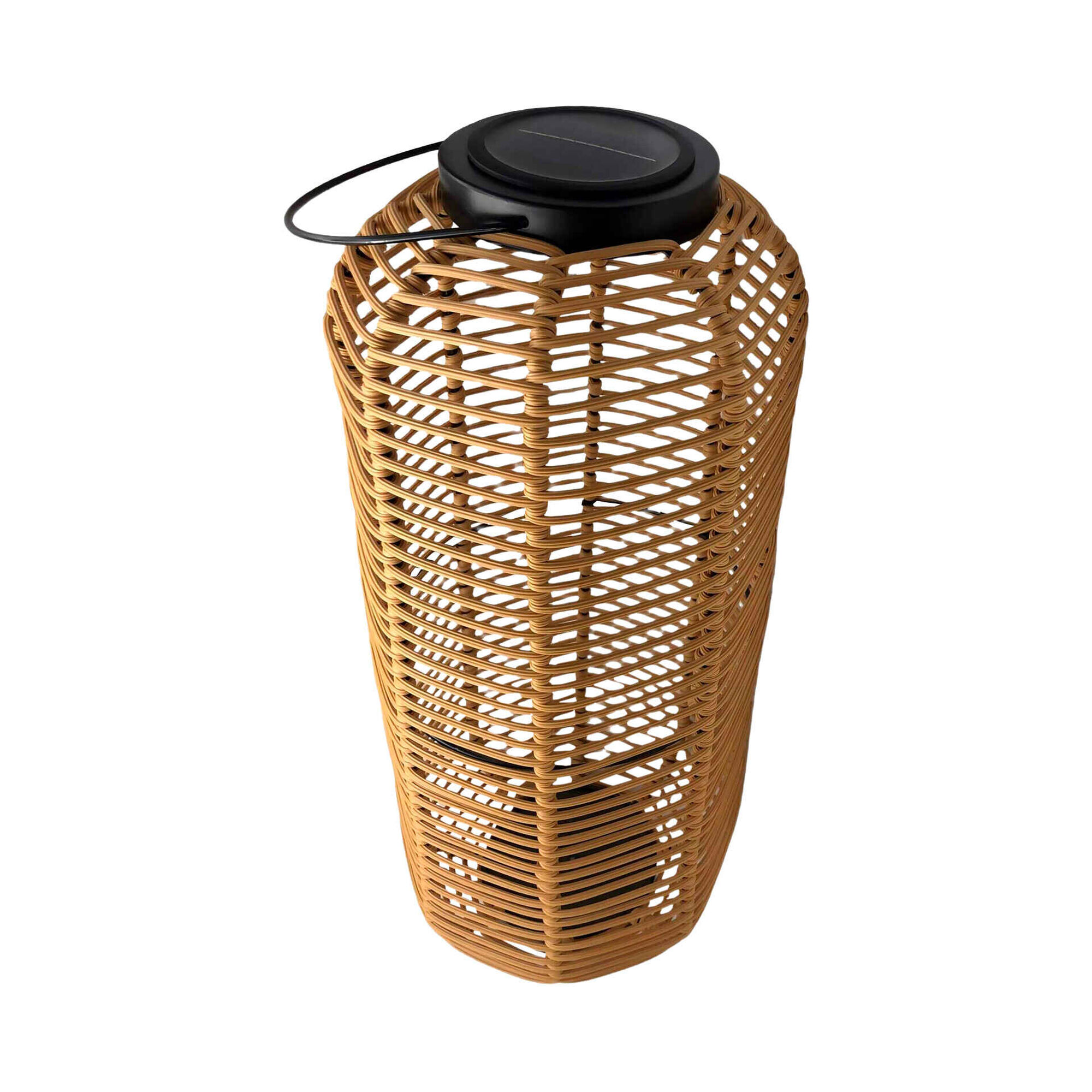 Candeeiro de Ch&atilde;o Redondo Wicker Kasa
