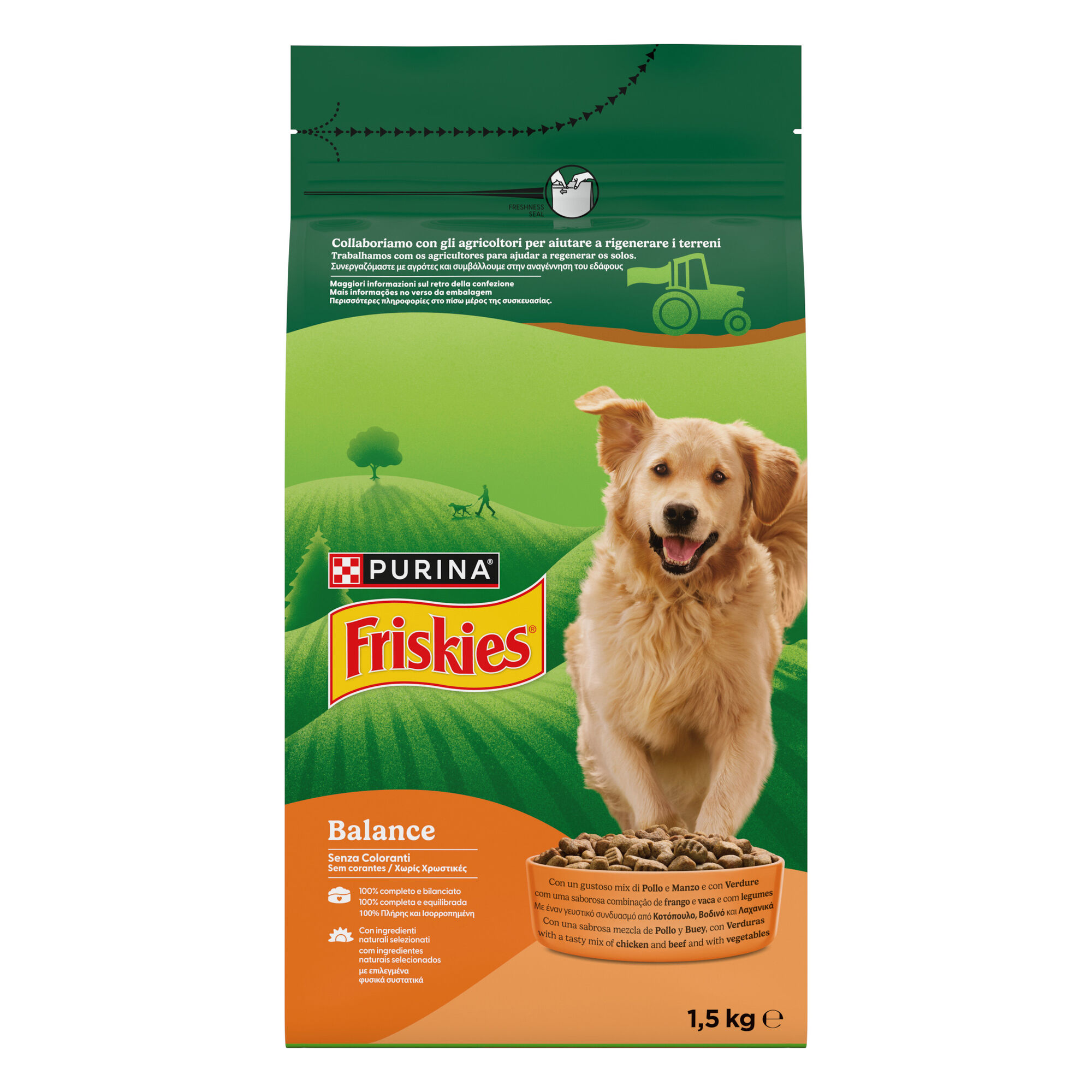 Ra&ccedil;&atilde;o para C&atilde;o Adulto Balance Frango e Legumes Purina Friskies