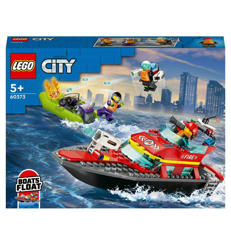 LEGO City - Barco de Resgate dos Bombeiros - 60373