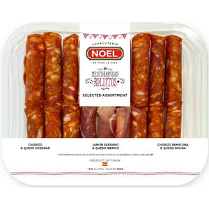 Rolitos de Charcutaria e Queijo Noel