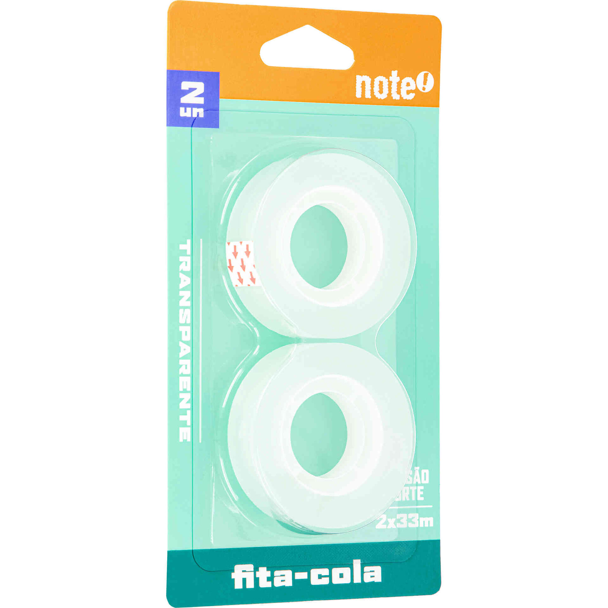Conjunto 2 Fitas-Cola 15mm Transparente Note!