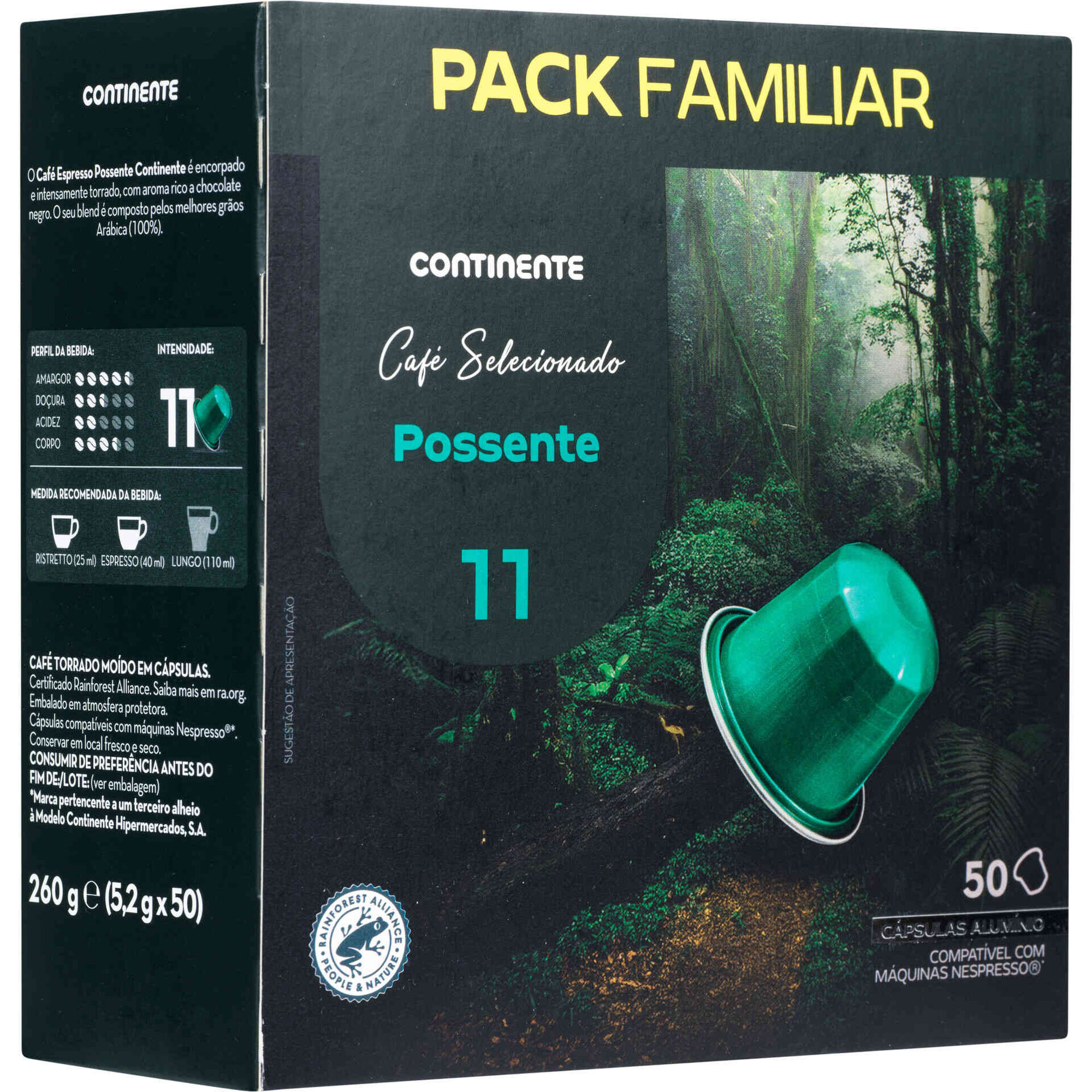 C&aacute;psulas de Caf&eacute; Possente Int 11 Continente