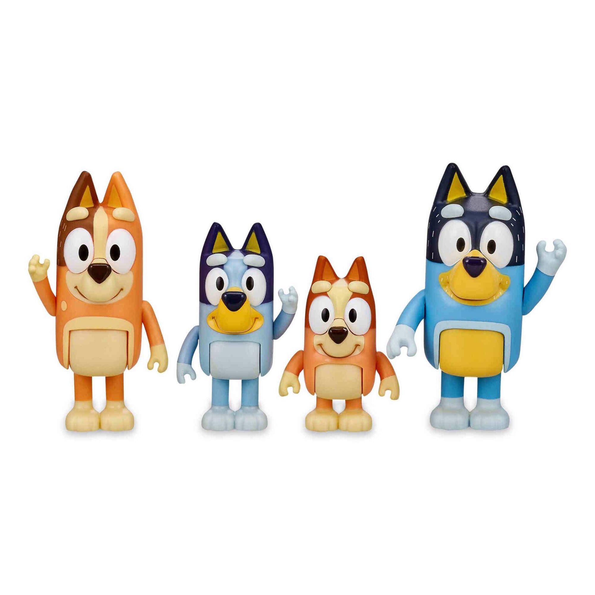 Bluey - Pack 4 Figuras (v&aacute;rios modelos)