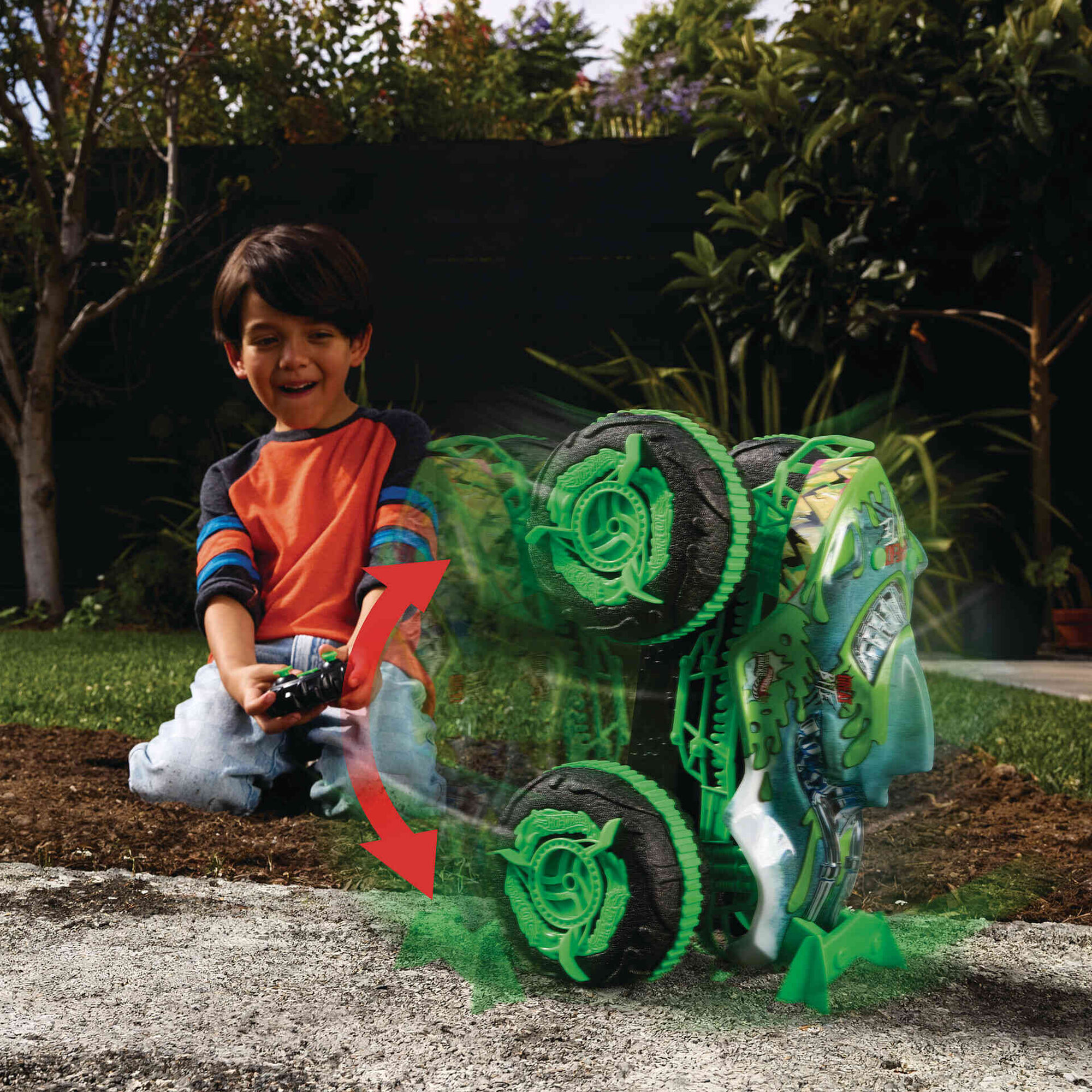 Hot Wheels - Cami&atilde;o Telecomandado Monster Great Bite 1:15