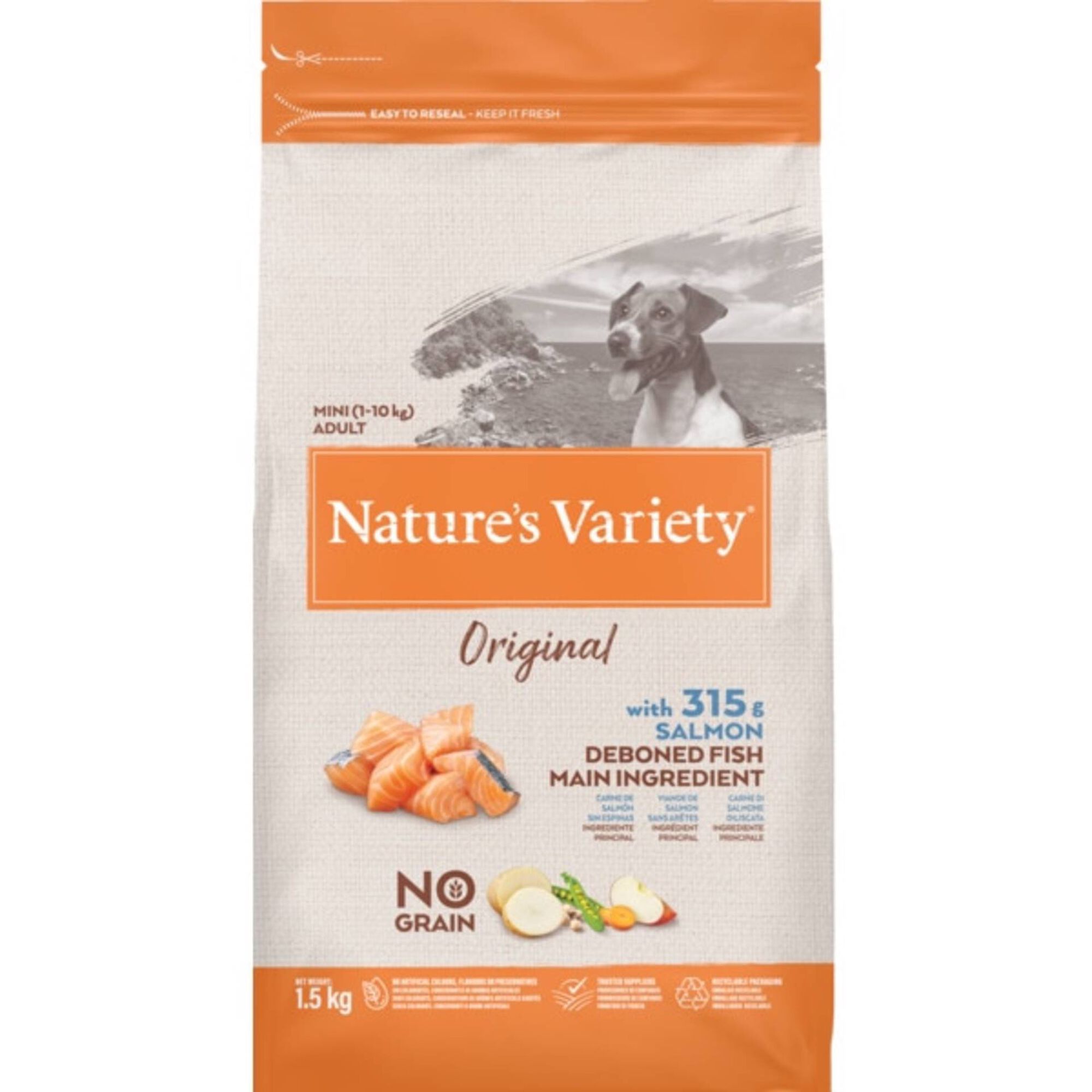 Ração para Cão Adulto Mini Original No Grain Salmão Ração para Cão Adulto Mini Original No Grain Salmão