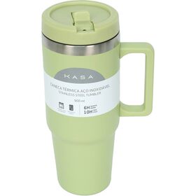 Caneca T&eacute;rmica 900ml Verde Kasa