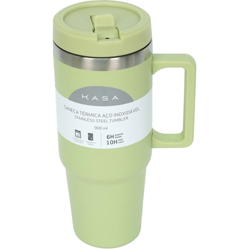 Caneca Térmica 900ml Verde Kasa