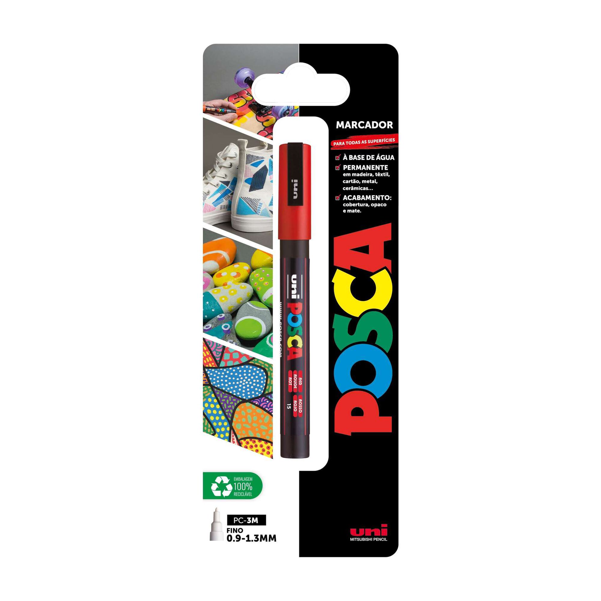 Marcador Permanente Posca PC-3M (várias cores) Marcador Permanente Posca PC-3M (várias cores)